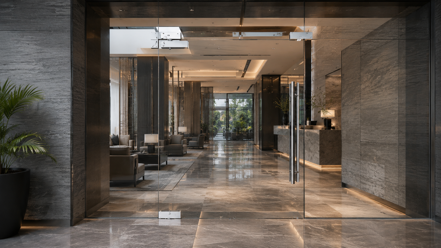 Tickr architectural hardware specified in premium Indian hotels interior